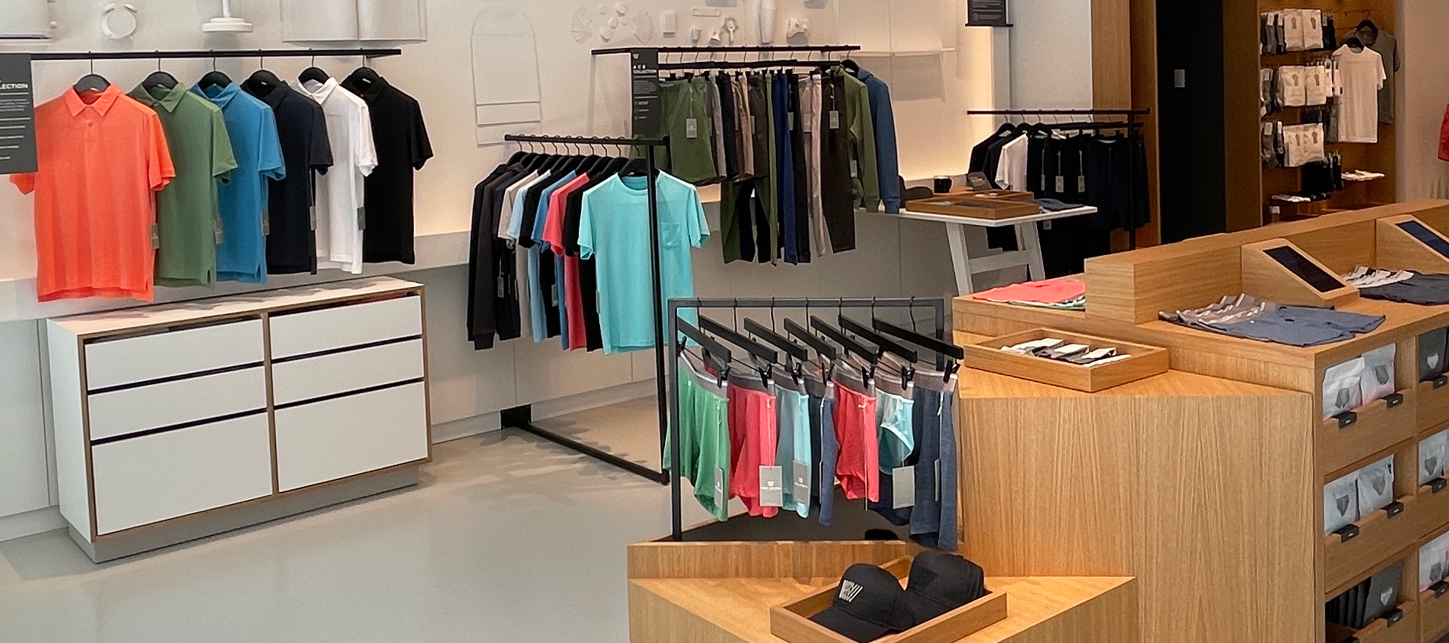 Interior of BOSTON, MA - SEAPORT Mack Weldon store